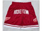 Detroit Red Wings "Hockeytown" Red Hockey Shorts