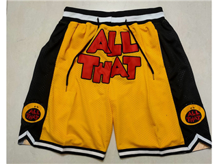 All That TV Series Just Don "All That" Gold Basketball Shorts