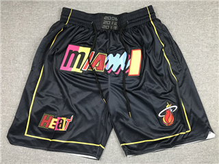 Miami Heat Just Don "Miami" Black City Edition Basketball Shorts