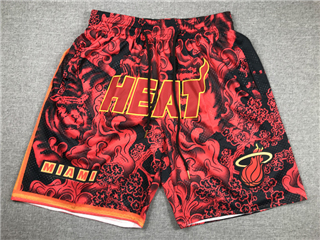 Miami Heat Year Of the Tiger "Heat" Red Basketball Shorts