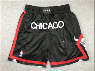 Chicago Bulls "Chicago" Black City Edition Basketball Shorts