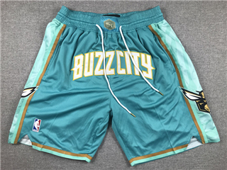 Charlotte Hornets "Buzz City" Teal City Edition Edition Basketball Shorts
