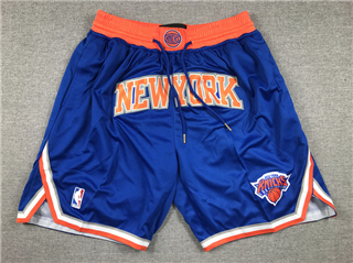 New York Knicks Just Don "New York" Blue Basketball Shorts