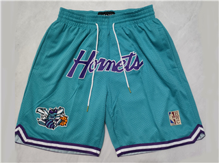 Charlotte Hornets "Hornets" Teal Basketball Shorts
