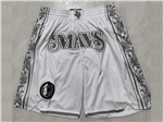 Dallas Mavericks "Mavs" White City Edition Basketball Shorts