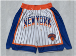 New York Knicks "New York" White City Edition Basketball Shorts