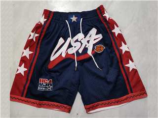 1996 Olympic Team USA "USA" Navy Basketball Shorts