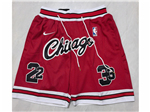 Chicago Bulls "Chicago" #23 Michael Jordan Red Basketball Shorts