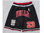 Chicago Bulls "Bulls" #23 Michael Jordan Black Basketball Shorts