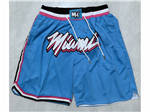 Miami Heat "Miami" Light Blue City Edition Basketball Shorts