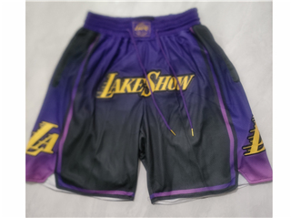 Los Angeles Lakers "LakeShow" Purple City Edition Basketball Shorts