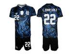 Argentina 2026 Away Navy Soccer Jersey with #22 L.Martinez Printing