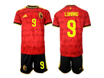 Belgium 2026 Home Red Soccer with #9 Lukaku Printing