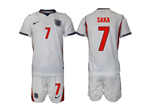 England 2026 Home White Soccer Jersey with #7 Saka Printing