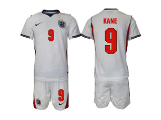 England 2026 Home White Soccer Jersey with #9 Kane Printing