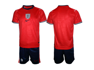 England 2026 Away Red Soccer Jersey