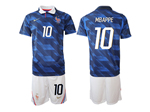 France 2026 Home Blue Soccer Jersey with #10 Mbappe Printing