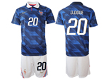 France 2026 Home Blue Soccer Jersey with #20 D.Doue Printing