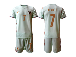 France 2026 Away White Soccer Jersey with #7 Dembele Printing