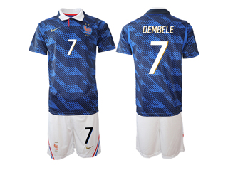 France 2026 Home Blue Soccer Jersey with #7 Dembele Printing