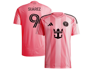 Inter Miami CF 2025 Home Pink Soccer Jersey with #9 Suarez Printing