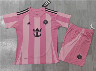 Inter Miami CF 2025 Youth Home Pink Soccer Jersey