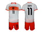 Netherlands 2026 Away White Soccer Jersey with #11 Gakpo Printing
