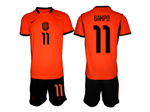 Netherlands 2026 Home Orange Soccer Jersey with #11 Gakpo Printing