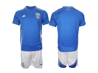 Italy 2024 Home Blue Soccer Jersey