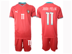 Portugal 2026 Home Red Soccer Jersey with #11 Jo?o Felix Printing