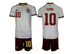 Spain 2026 Away White Soccer Jersey with #10 Olmo Printing