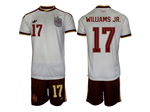 Spain 2026 Away White Soccer Jersey with #17 Williams Jr Printing