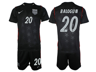 USA 2026 Away Navy Soccer Jersey with #20 Balogun Printing