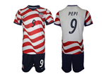 USA 2026 Home White Soccer Jersey with #9 Pepi Printing